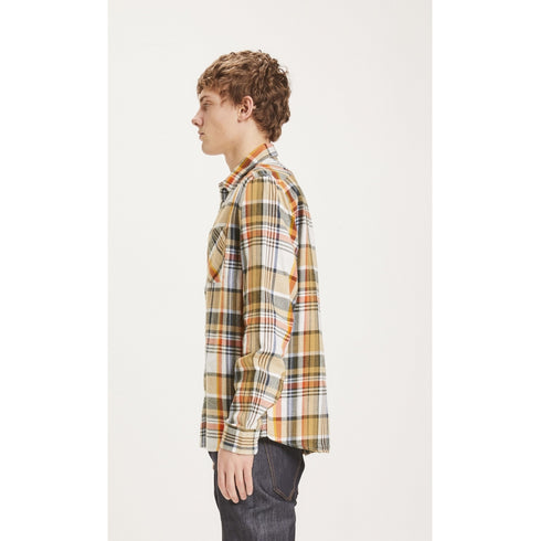 Kenntnisgecotton Bekleidung Larch regelmäßiges Fit Big Checked Shirt